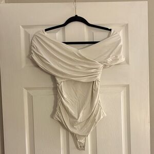 Abercrombie Off-Shoulder White Bodysuit